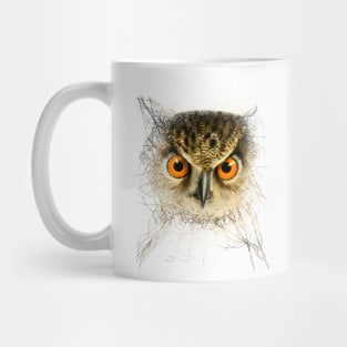Digital Art - Owl Mug